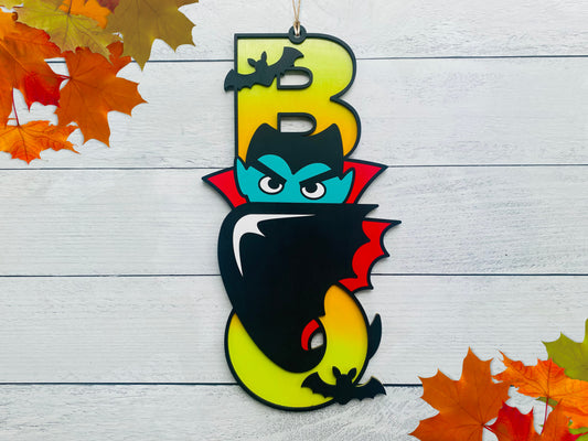 Boo Sign -Dracula  - Halloween