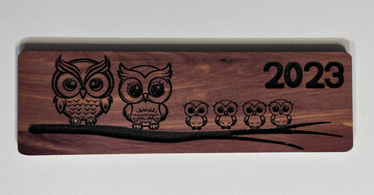 Custom Owl Birth Plaque